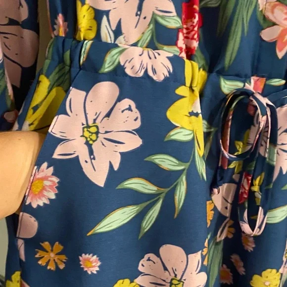 Tabitha Blue Floral Romper - Picture 8 of 9